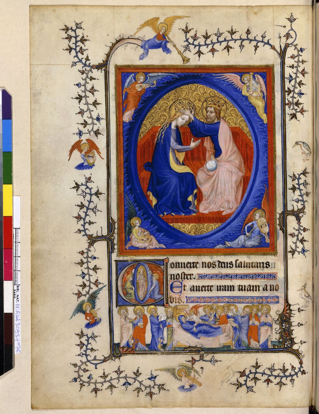 Horae ad usum parisiensem, L’incoronazione della Vergine (Manoscritto NAL 3093)
