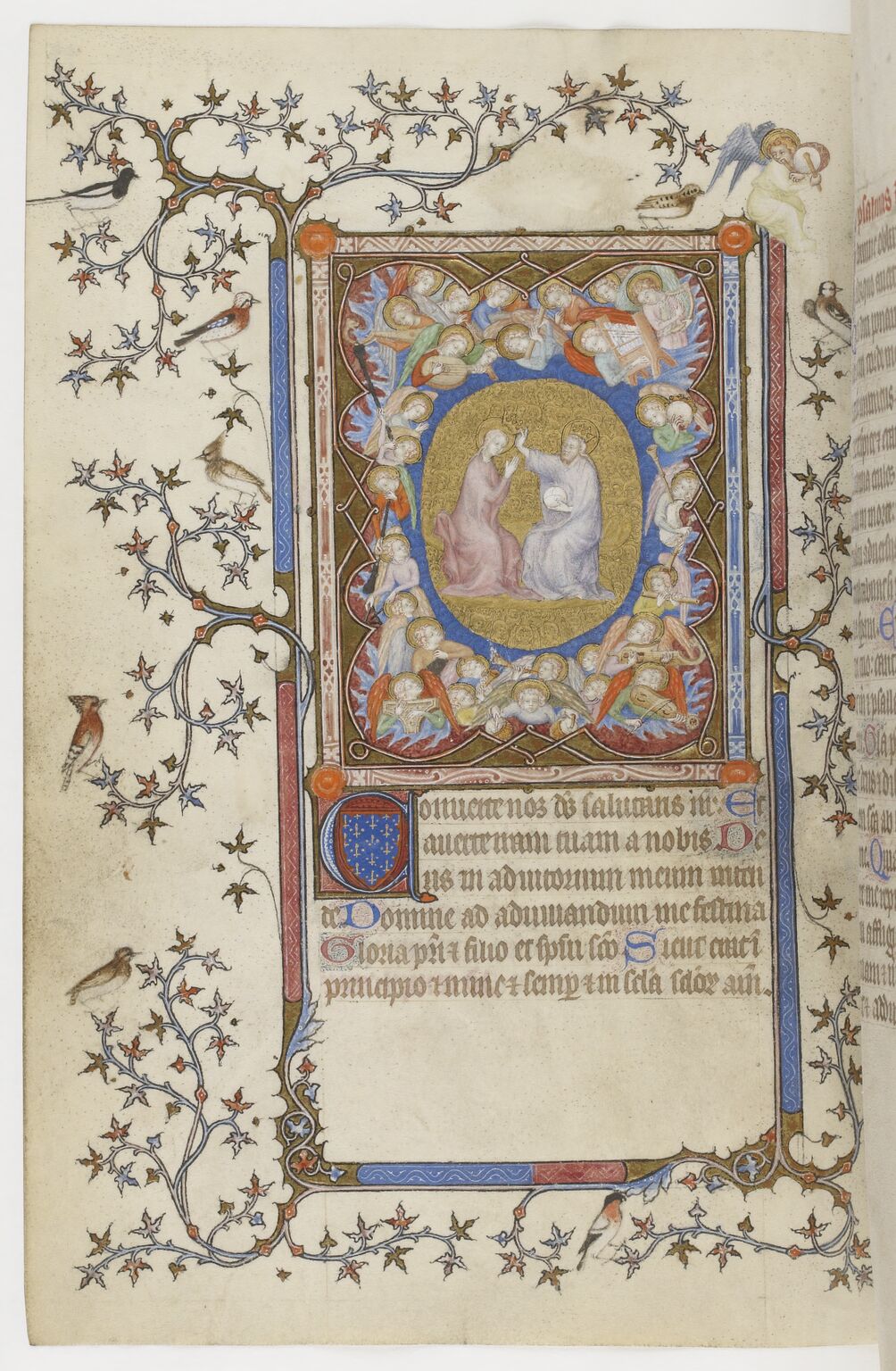 Horae ad usum parisiensem, L’incoronazione della Vergine (Manoscritto latino 18014)