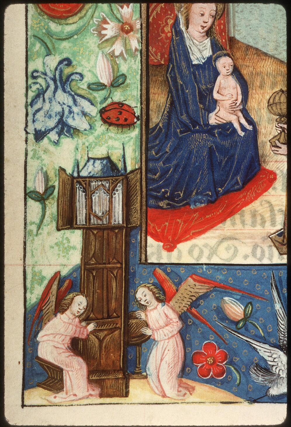 Horae ad usum romanum, Angeli che suonano un organo
