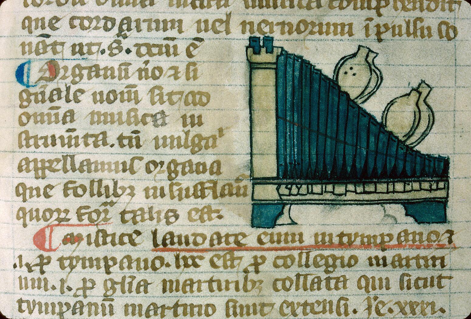 L’organo rappresentato nel Commentarius in Psalmos